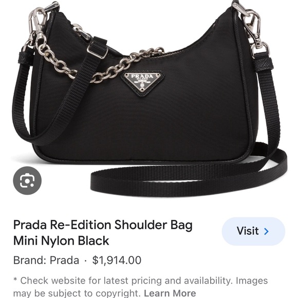 Prada Handbags - Authentic PRADA Mini Re-Edition 2000 Tessuto Nylon Shoulder Bag